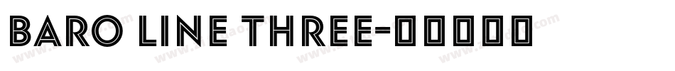 Baro Line Three字体转换